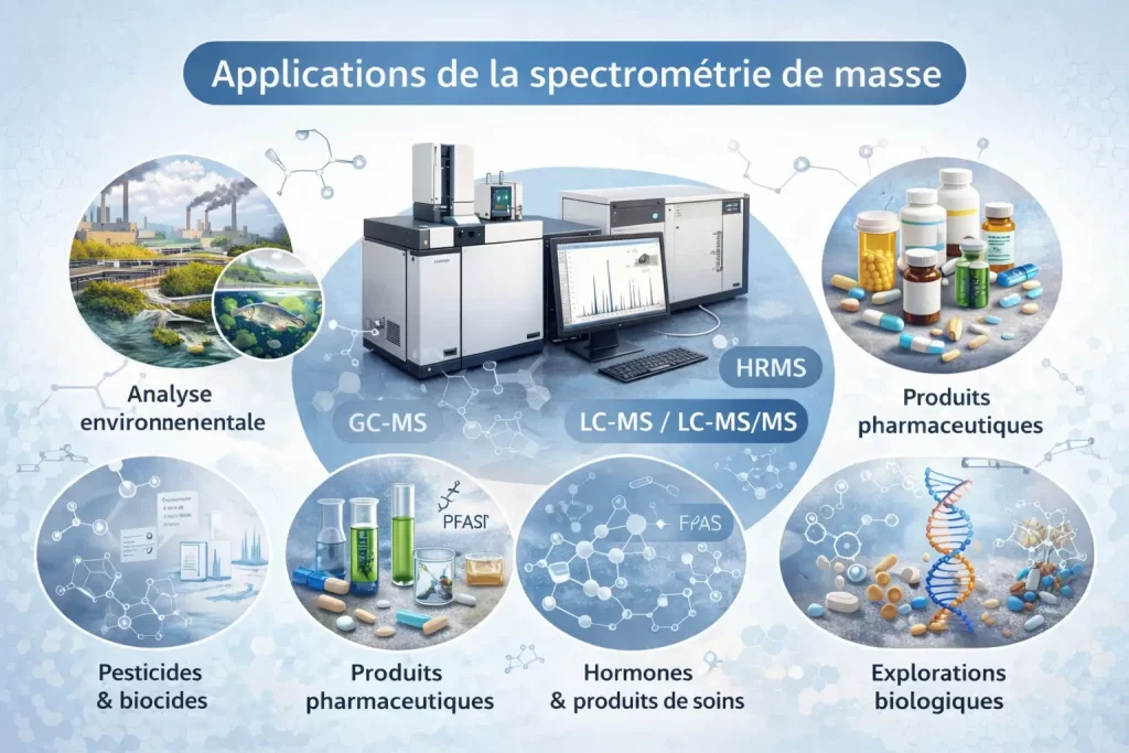 Application de la spectrométrie de masse